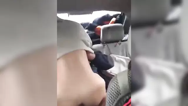 Passionate student fucks Mongolian in the car